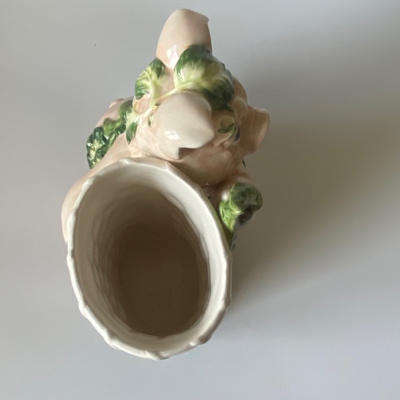 Fitz & Floyd Kitchen Utensils Holder or Vase: “Percy the Pig” Ceramic, Vintage - Picture 7 of 8